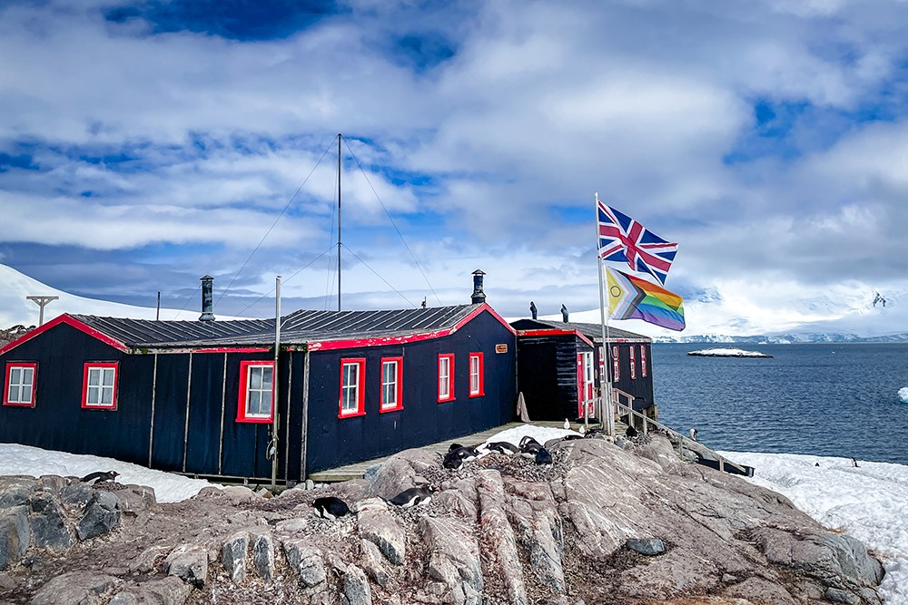 Bransfield and pride flag