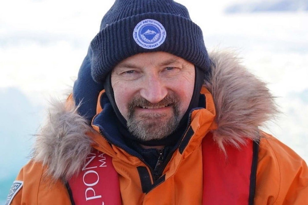 Peter Fretwell in antarctica