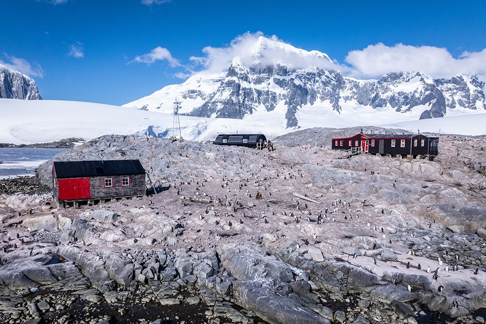 The three buildings of Port Lockroy